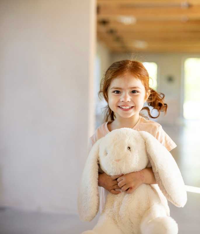 Plüsch Teddy Mocca Hase crème 34 cm