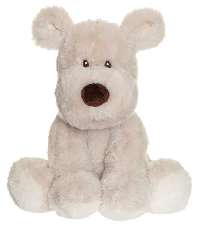 Plüsch Teddy Mocca Hund grau 34 cm