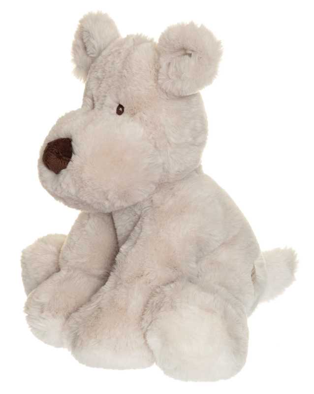 Plüsch Teddy Mocca Hund grau 34 cm