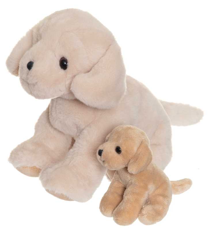 Plüsch Hund Tess 30 cm mit Baby
