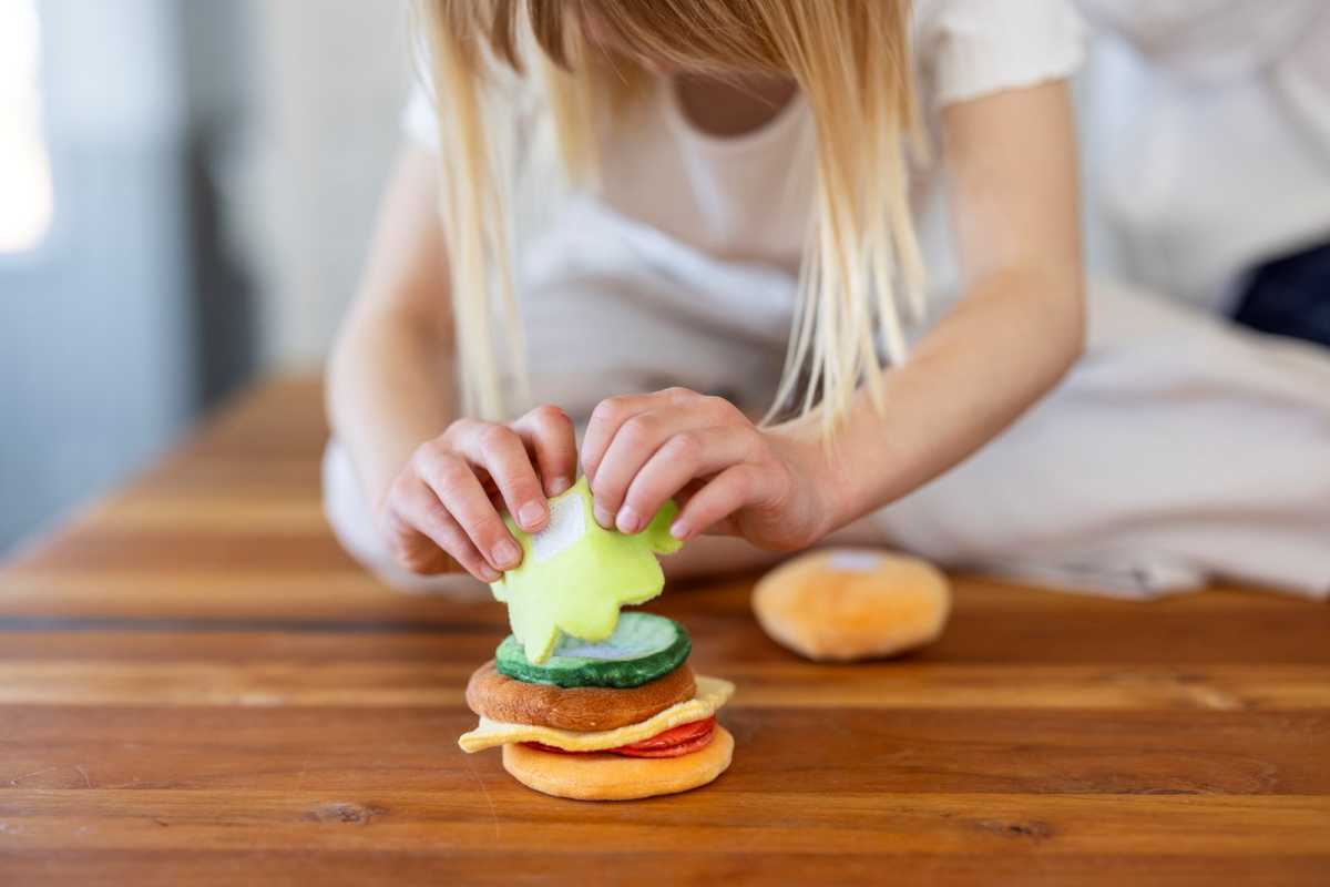 Plüsch Spielset 'Burger Menu'