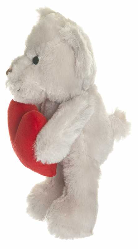 Plüsch Teddy Theo beige mit Herz 19 cm