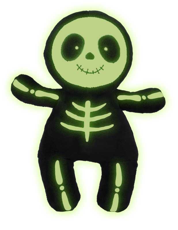 Plüsch Glow-in-the-dark Skelett  26 cm