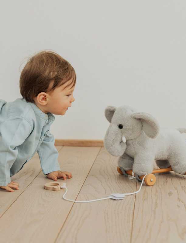 Nachzieh-Elefant 24  cm