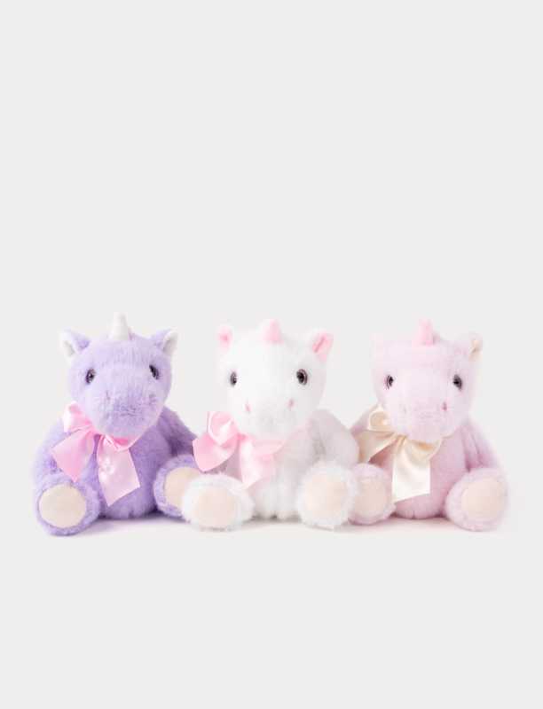 Plüsch Einhorn 15  cm farbig sortiert im Display