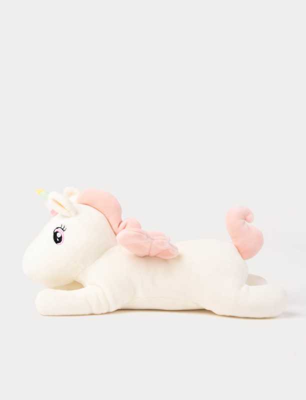 Liegendes Einhorn, Vanille 35 cm