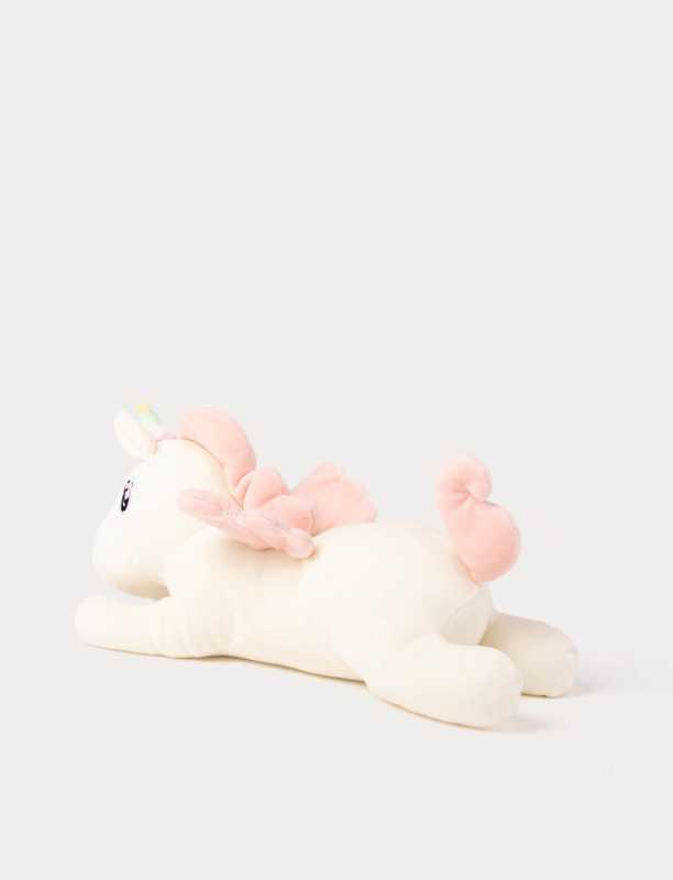 Liegendes Einhorn, Vanille 35 cm