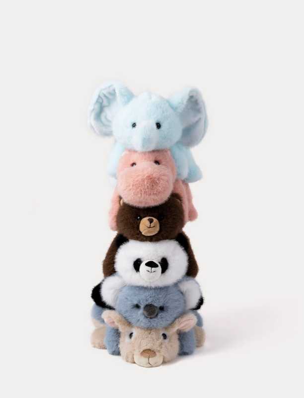 Liegender Elefant hellblau 34  cm