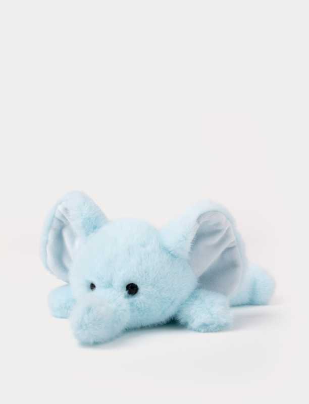 Liegender Elefant hellblau 34  cm