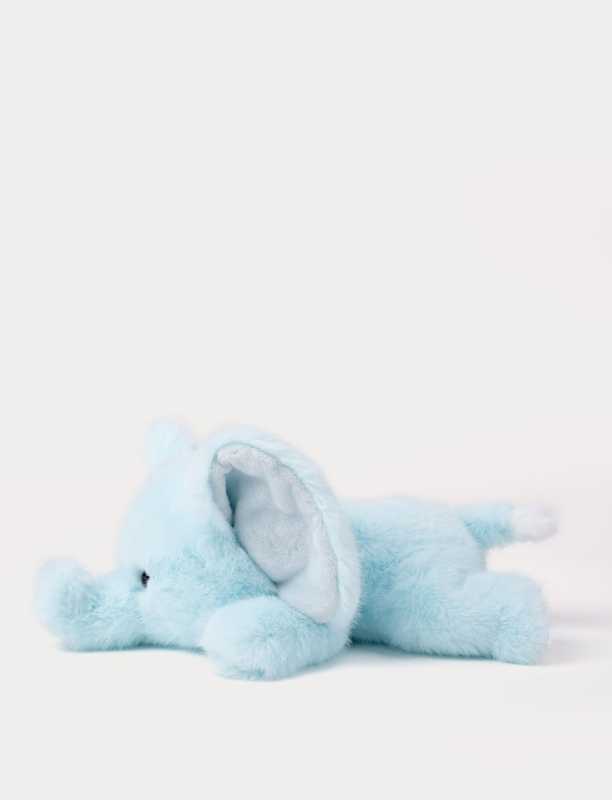 Liegender Elefant hellblau 34  cm