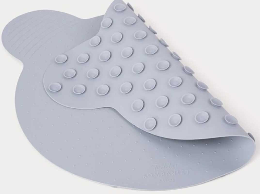 Badematte Teddy grau