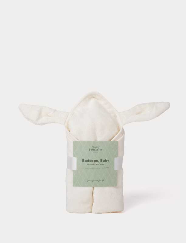 Baby-Kapuzenhandtuch, Bambus, Hase, Creme