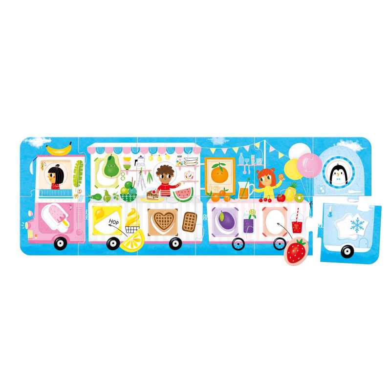 Puzzle "Make-a-Match Food Truck" 2+ / 23 Teile