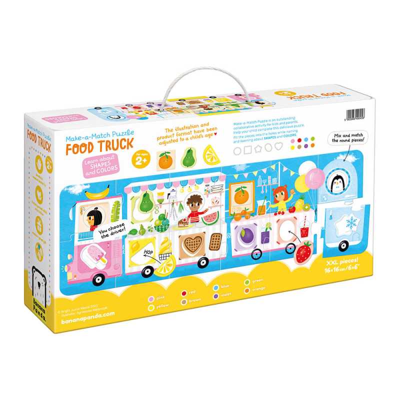 Puzzle "Make-a-Match Food Truck" 2+ / 23 Teile