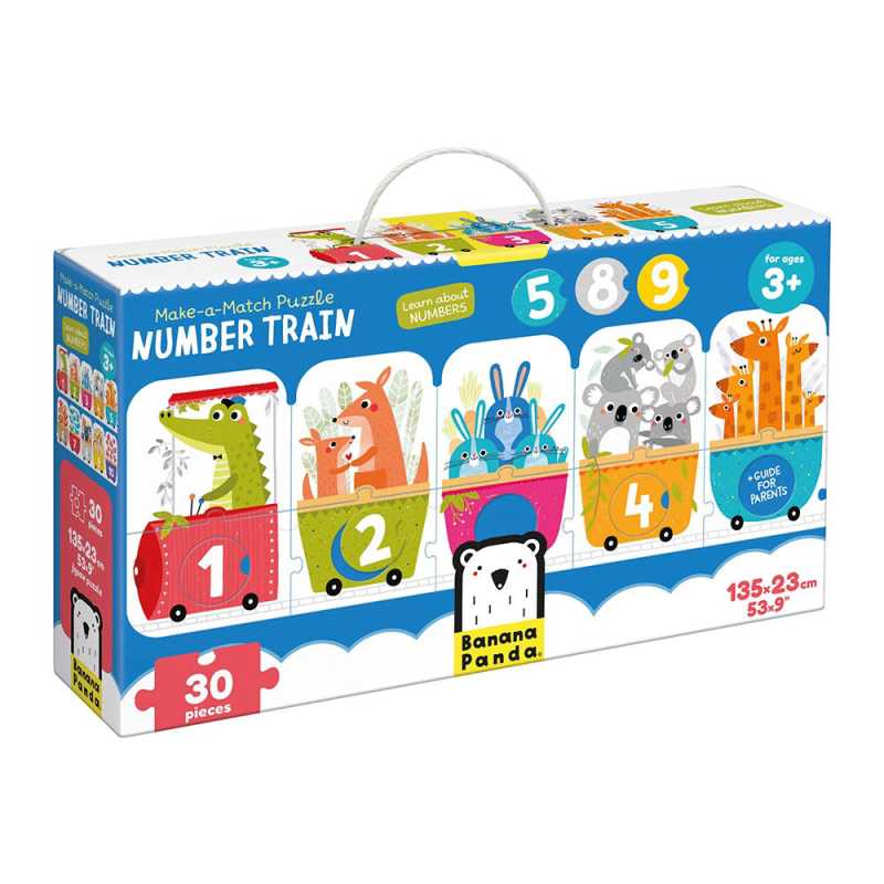 Puzzle "Make-a-Match Number Train" 3+ / 30 Teile