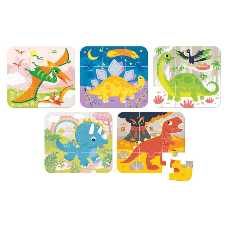 Puzzle "On-the-Go Dinosaurs" 3+ / 45 Teile