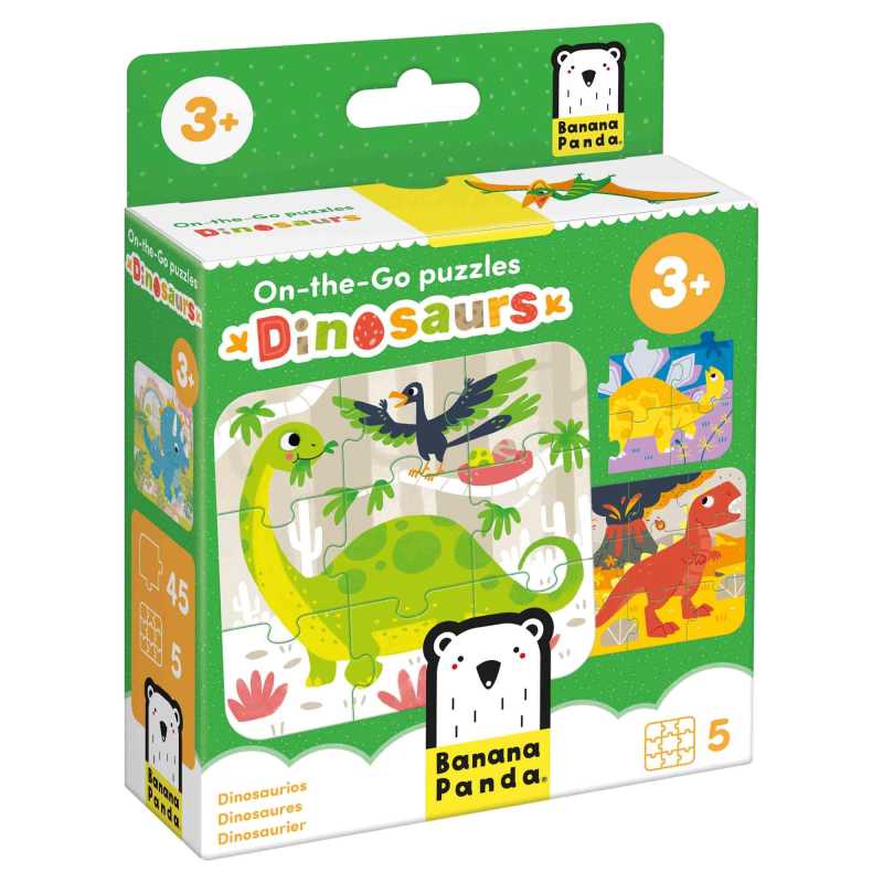 Puzzle "On-the-Go Dinosaurs" 3+ / 45 Teile
