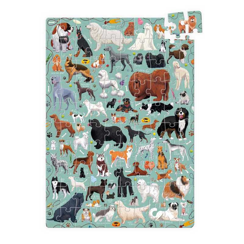 Puzzle "Puzzlover Dogs" 5+ / 100 Teile