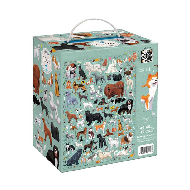 Puzzle "Puzzlover Dogs" 5+ / 100 Teile
