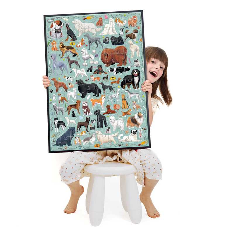 Puzzle "Puzzlover Dogs" 5+ / 100 Teile