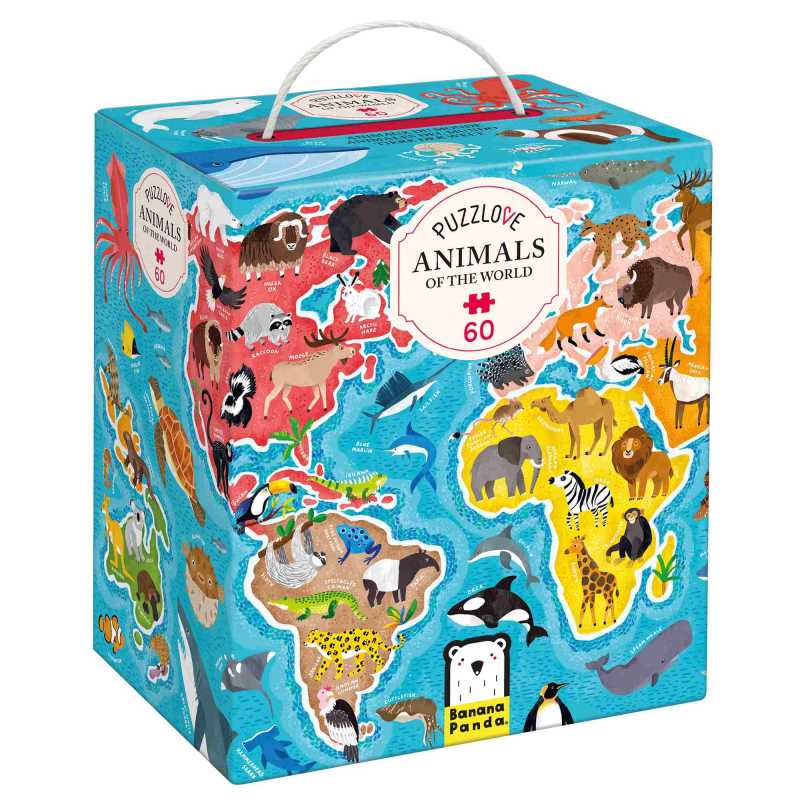 Puzzle "Puzzlover Animals Of the World" 4+ / 60 Teile