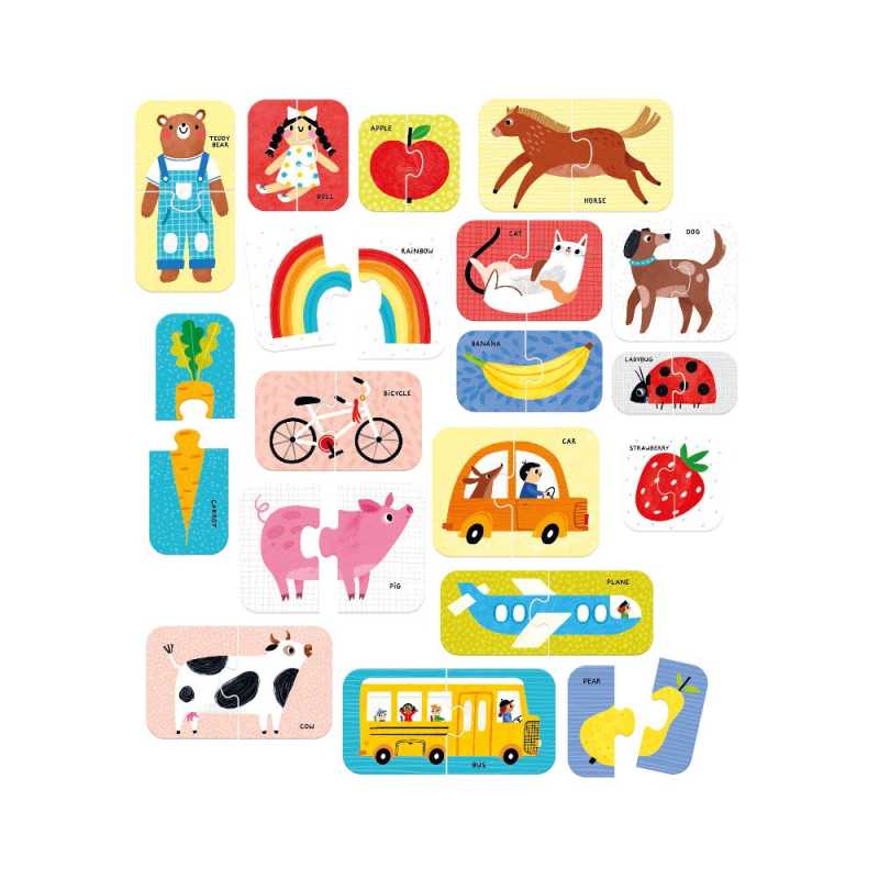 Puzzle "pairs First words" 15m+ / 36 Teile