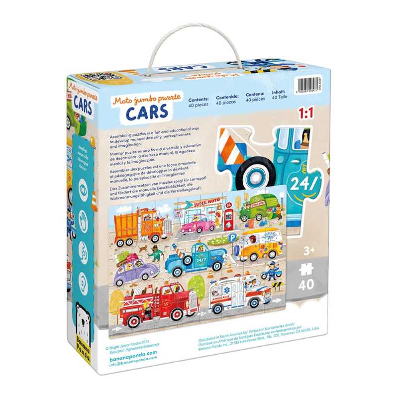 Puzzle "Moto Jumbo Cars" 3+ / 40 Teile