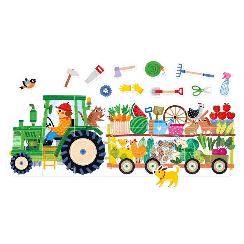 Puzzle "Play-as-you-go" Tractor 2+3+