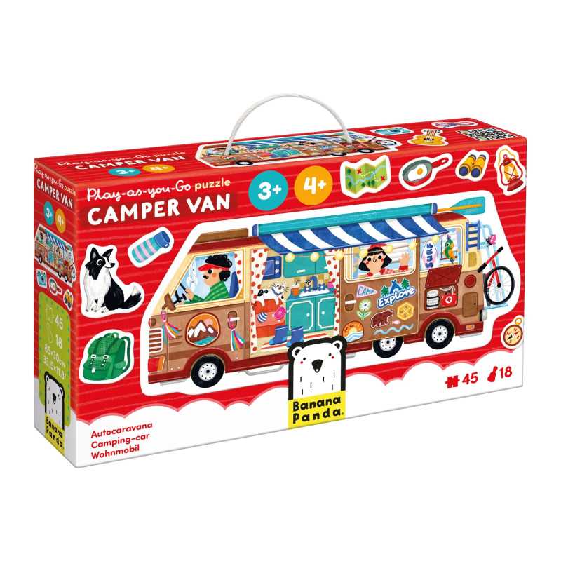 Puzzle "Play-as-you-go" Camper Van 3+4+