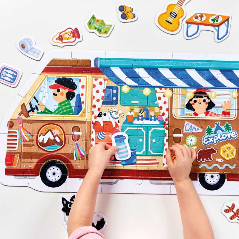 Puzzle "Play-as-you-go" Camper Van 3+4+