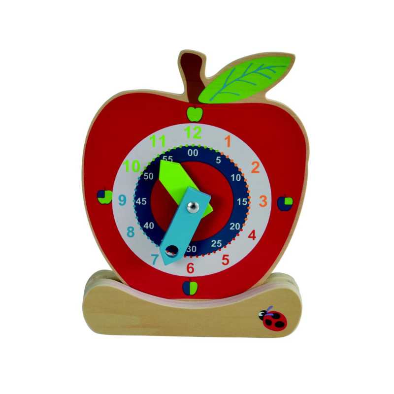 Lernuhr aus Holz