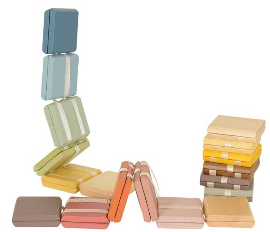 Jakobs Leiter farbig aus Holz, 9er Display