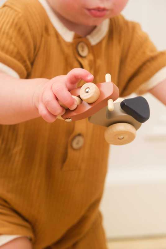 Bär Alex auf einer Vespa