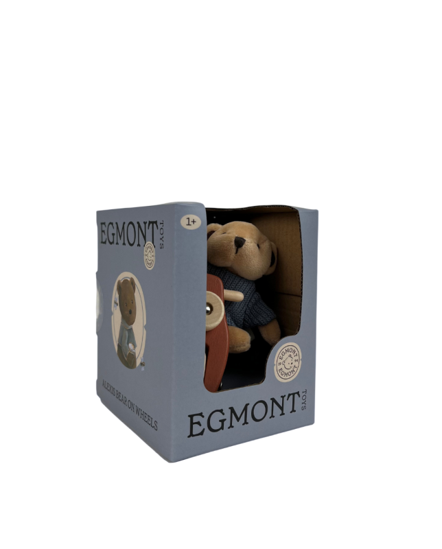 Bär Alex auf einer Vespa