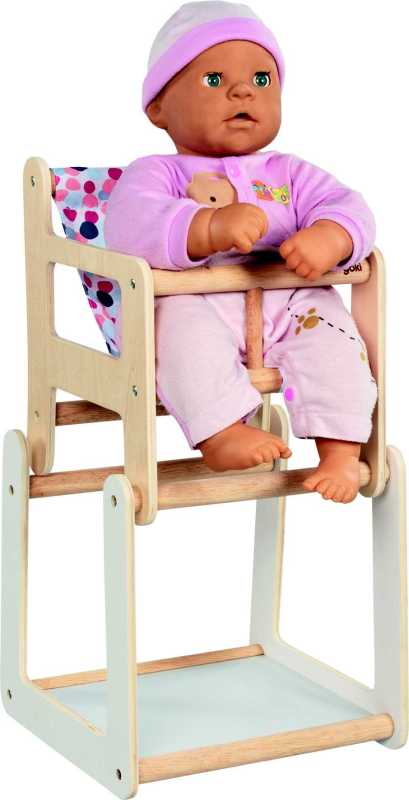 Puppenhochstuhl  mit Tisch, 2in1