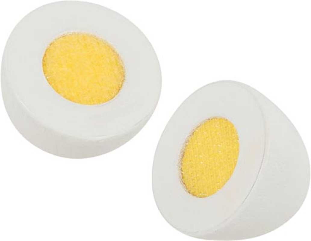 Eier mit Klettverbindung in Eierpappe, 6 Stück