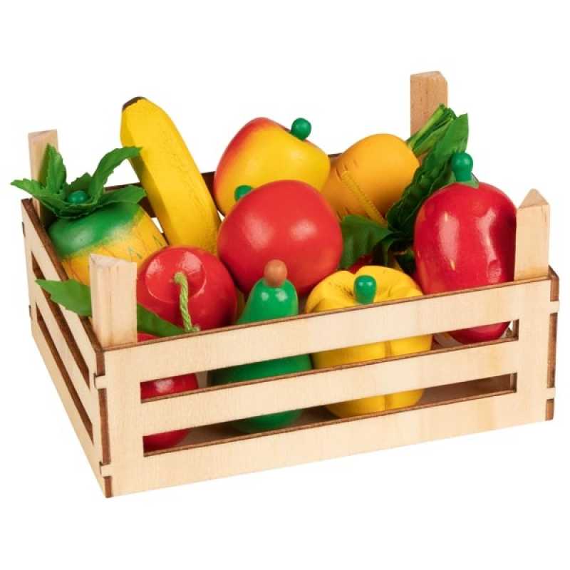 Obst und Gemüse in Kiste