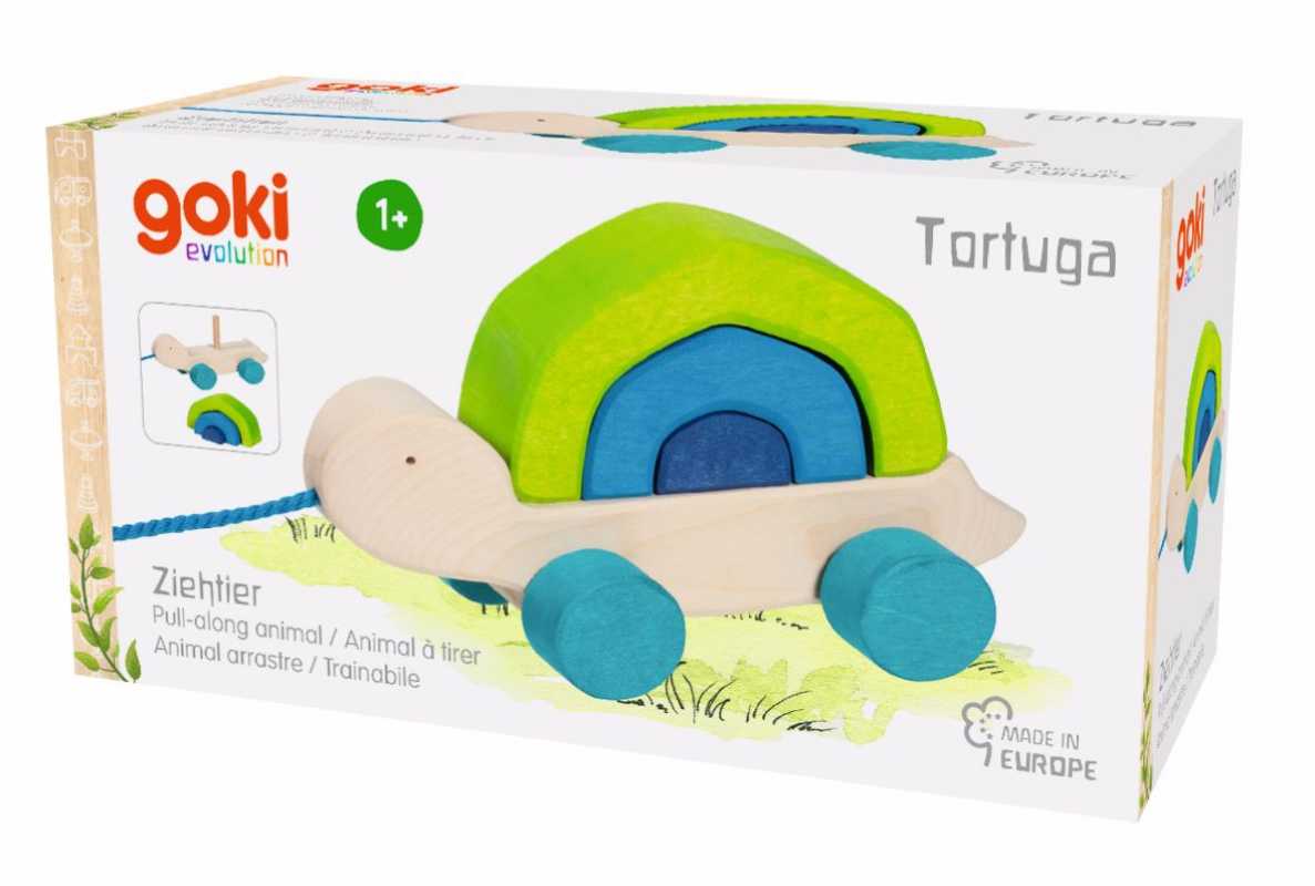 Ziehtier Schildkröte Tortuga mit Wackelgang