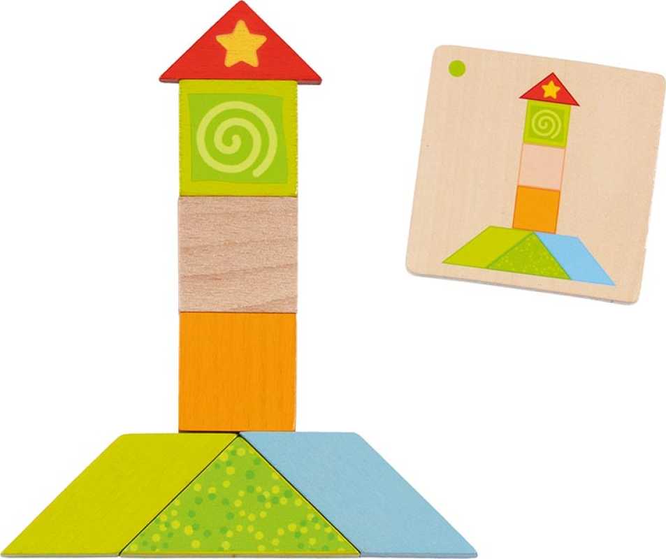 Bunte Tangram Welt