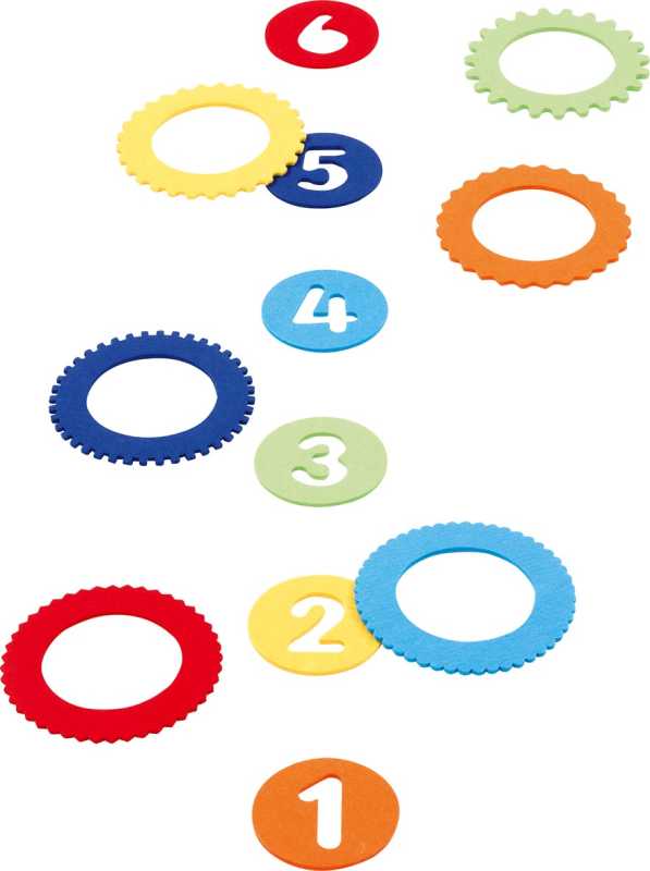 Ringwurfspiel mit 6 Filzringen