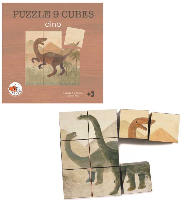 Würfelpuzzle Dino