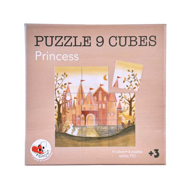 Würfelpuzzle Prinzessin 9-teilig