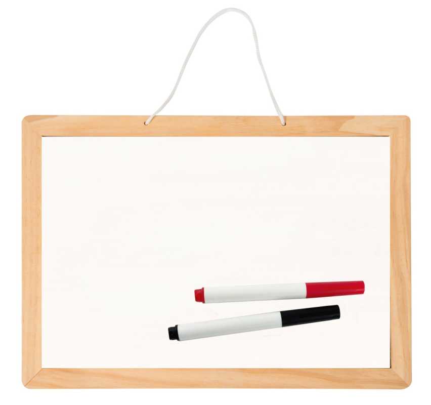 Kleine Schreibtafel 2-seitig
