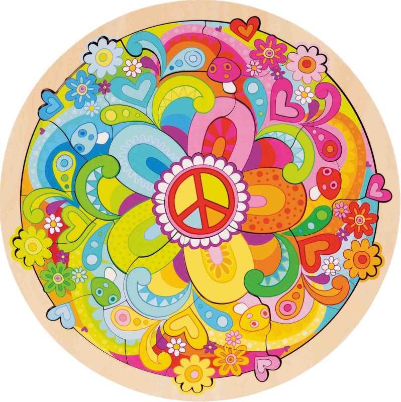 Einlegepuzzle Mandala Flowers