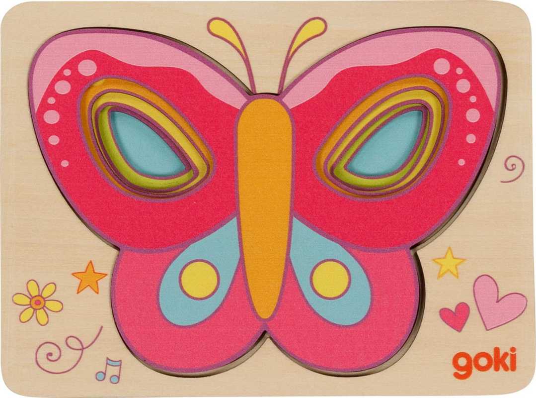 Schichtenpuzzle Schmetterling