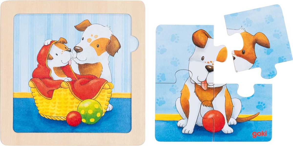 Hintergrundbildpuzzle Tierkinder, 8er Set