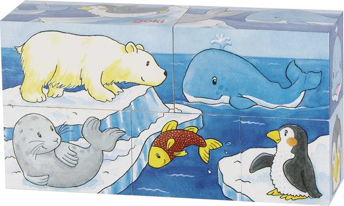 Würfelpuzzle Safari & Arktis