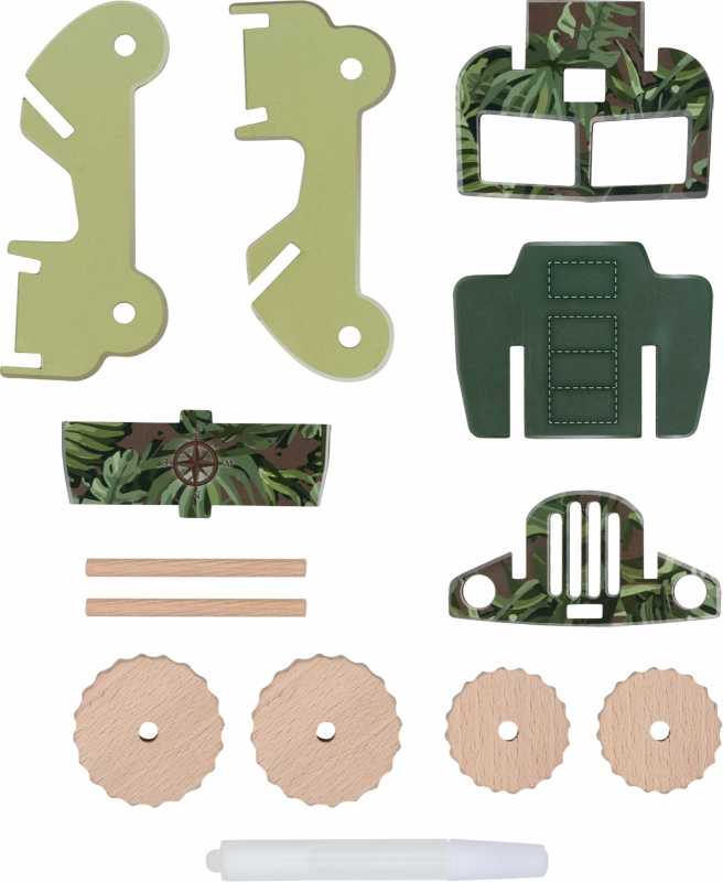 Fahrzeugbausatz, Offroader, 3er Set