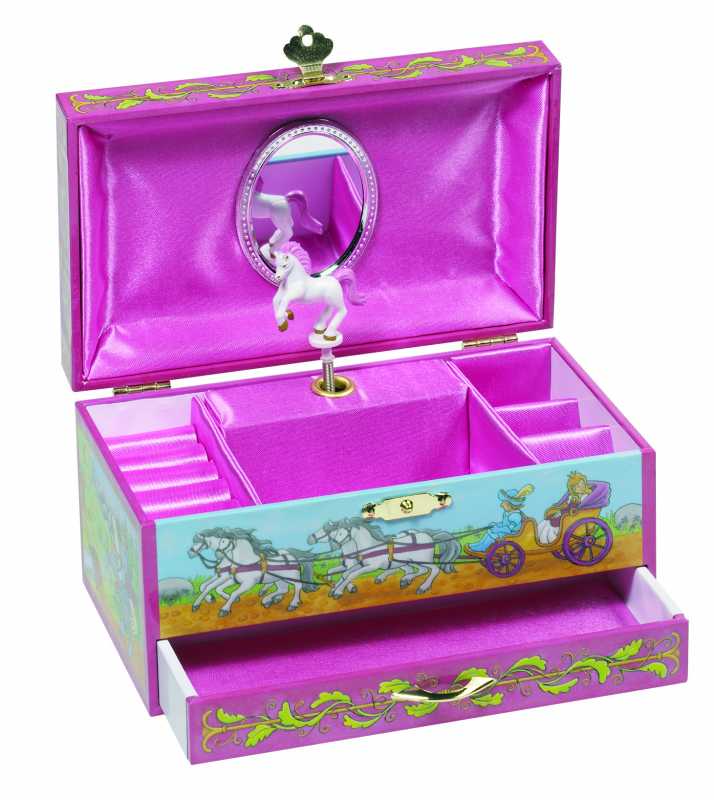 Musikspieldose Einhorn mit Schublade