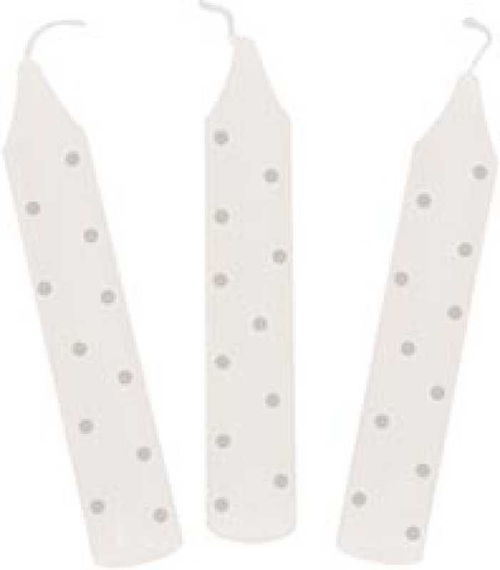 Geburtstagskerzen-Set, grau gepunktet